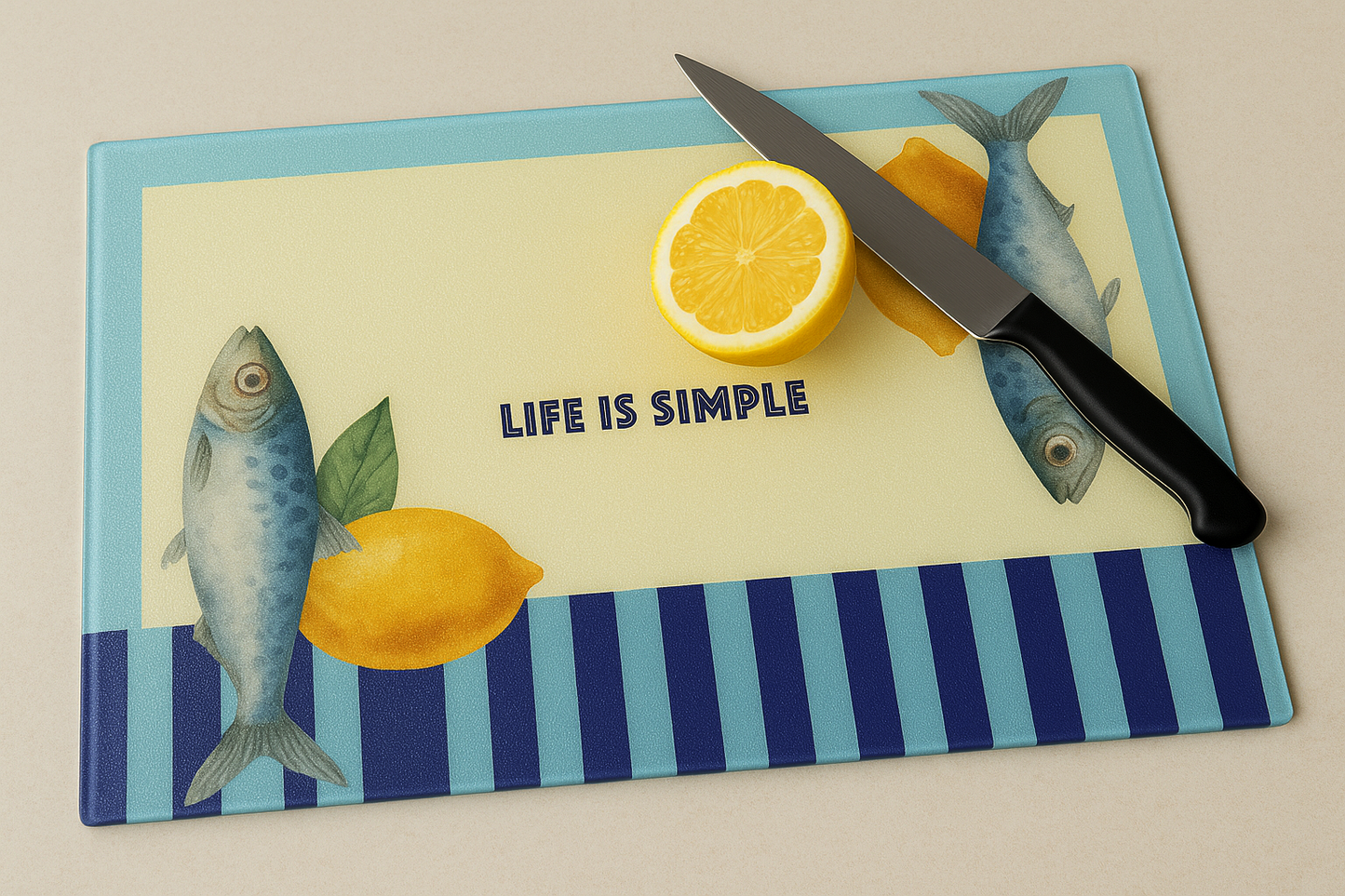 Fish Glass Cutting Board