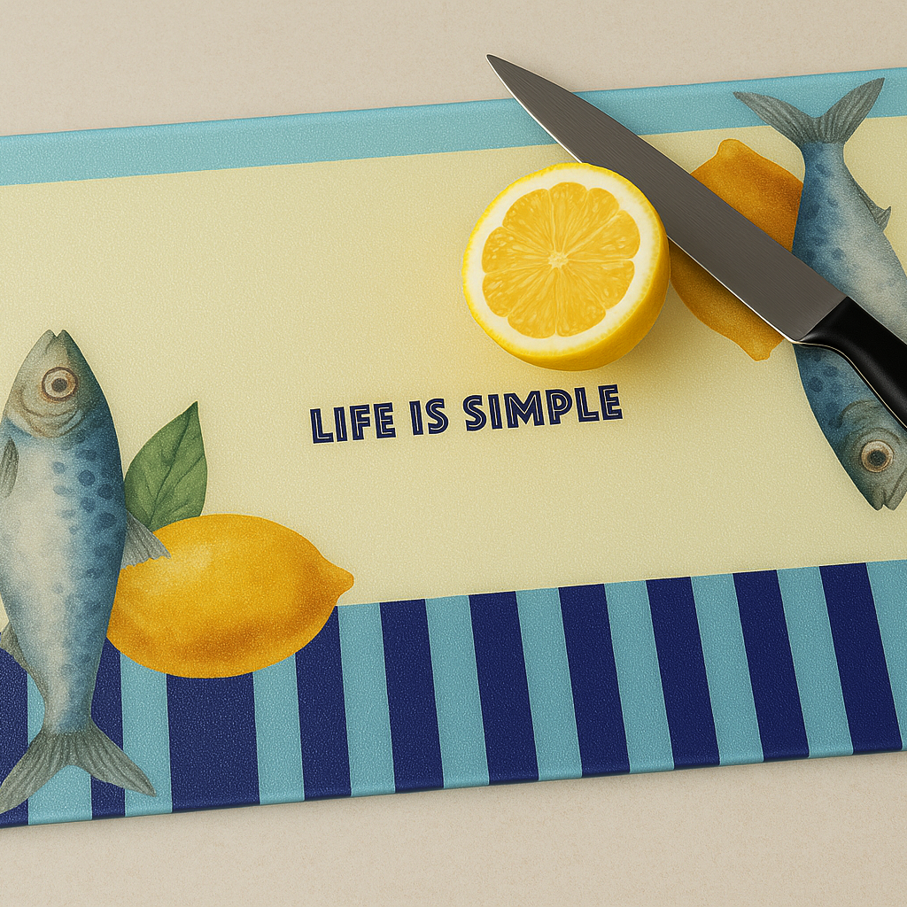 Fish Glass Cutting Board