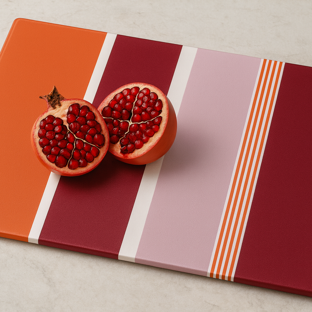 Color Blocking Glass Cutting Board