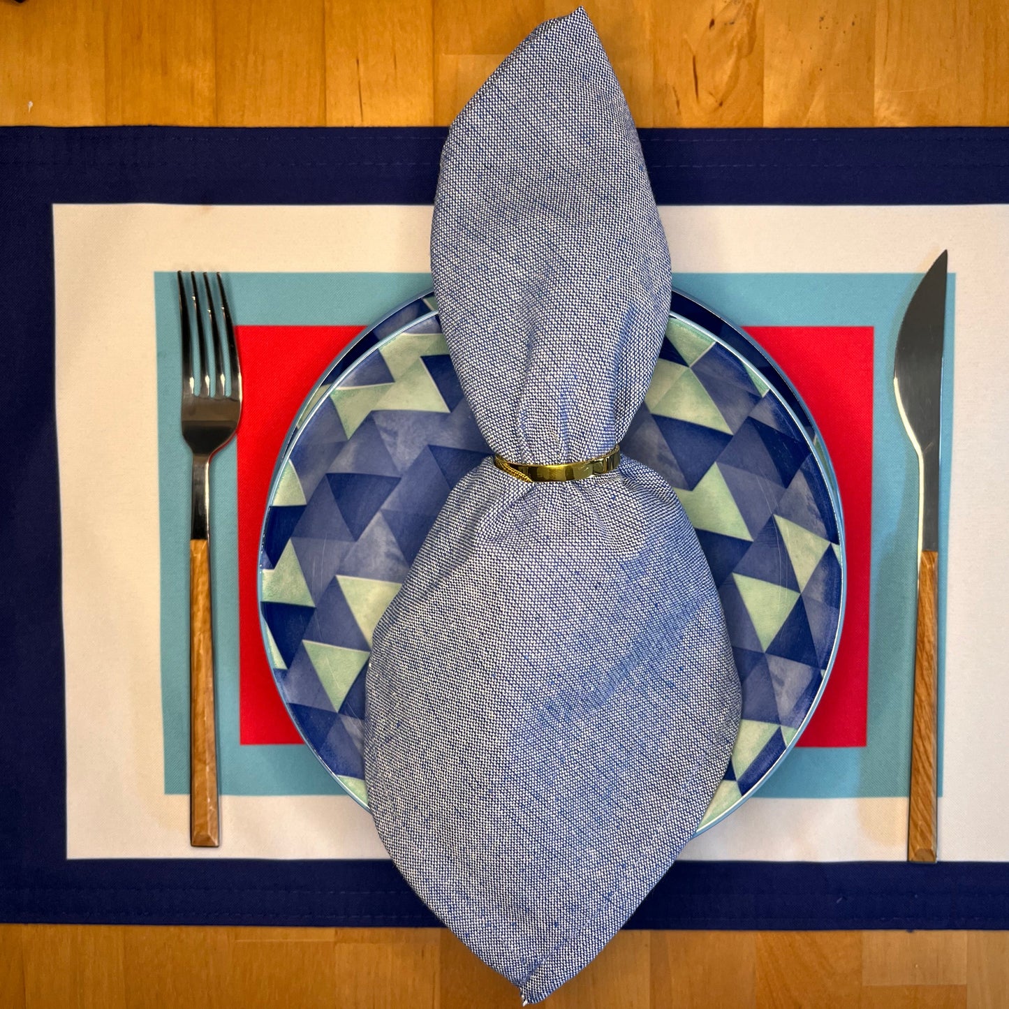 Blue Frame Placemat