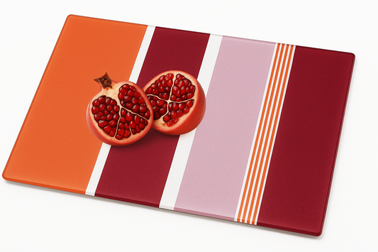 Color Blocking Glass Cutting Board