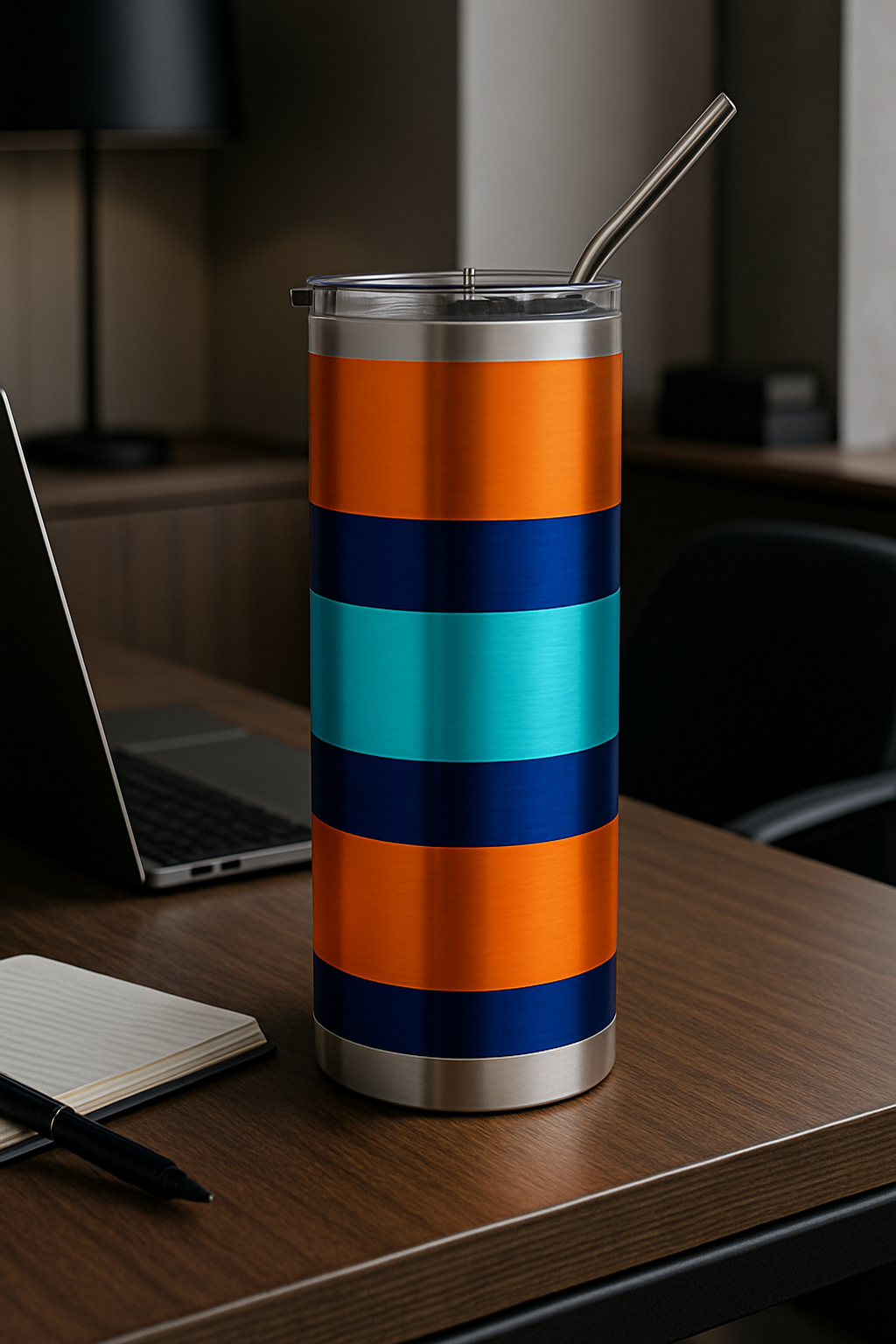 Orange Layers Stainless Tumbler