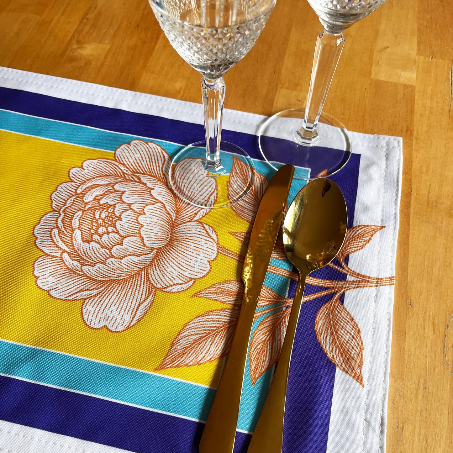 Yellow Peony Placemat