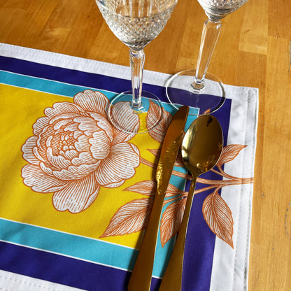 Yellow Peony Placemat