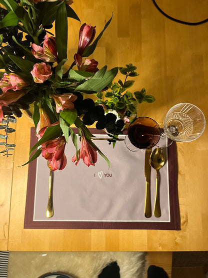 I love you Placemat