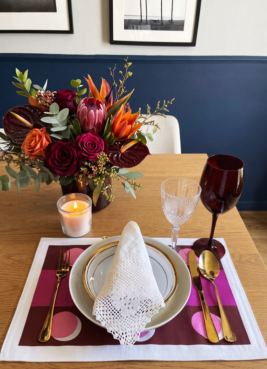 Pink Polka Dot Placemat