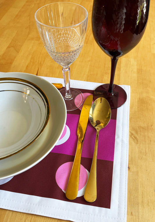 Pink Polka Dot Placemat