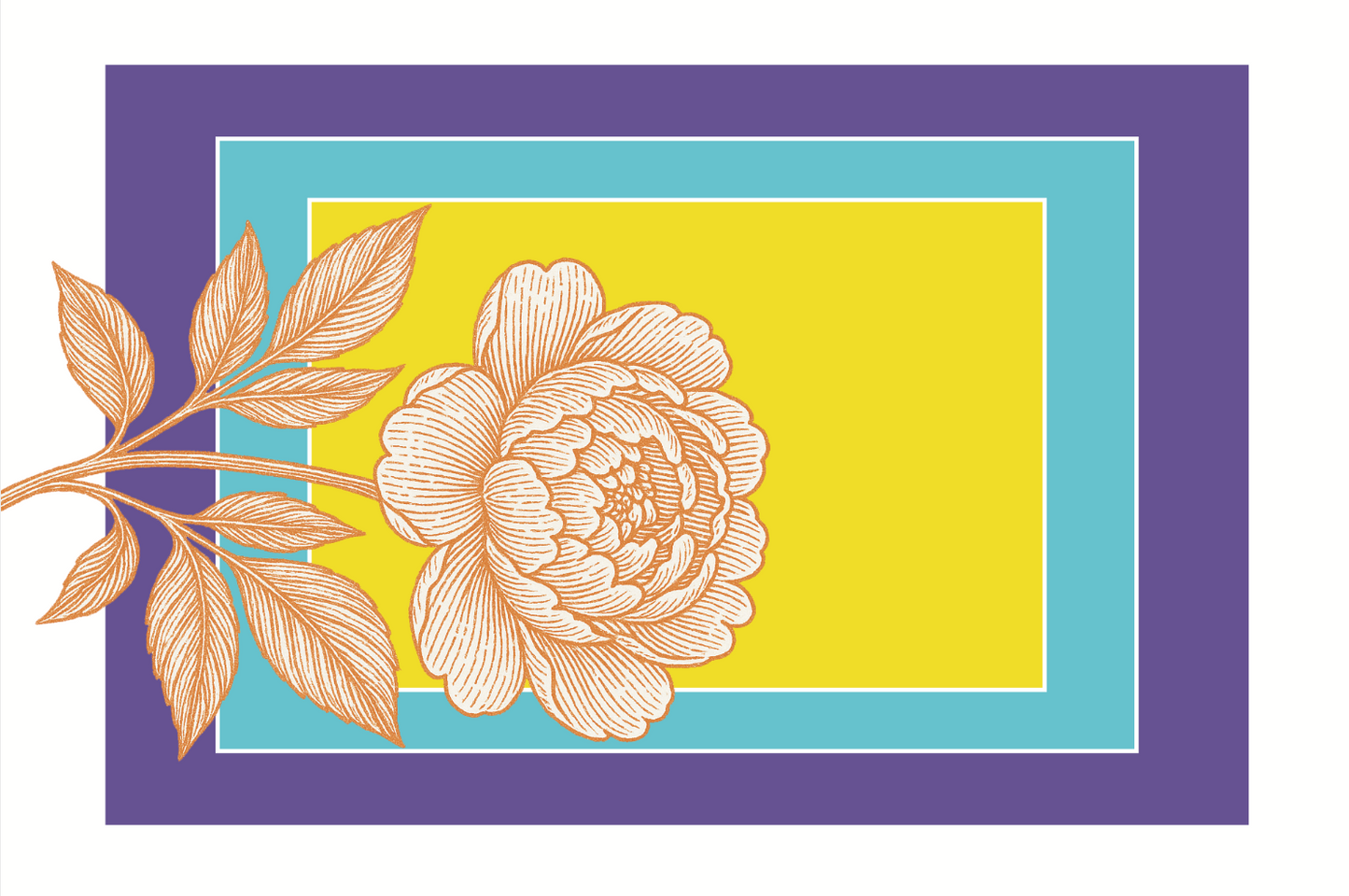 Yellow Peony Placemat