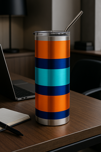 Orange Layers Stainless Tumbler